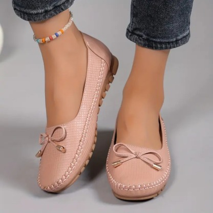 Women's Bow Flat Soft Sole Loafers