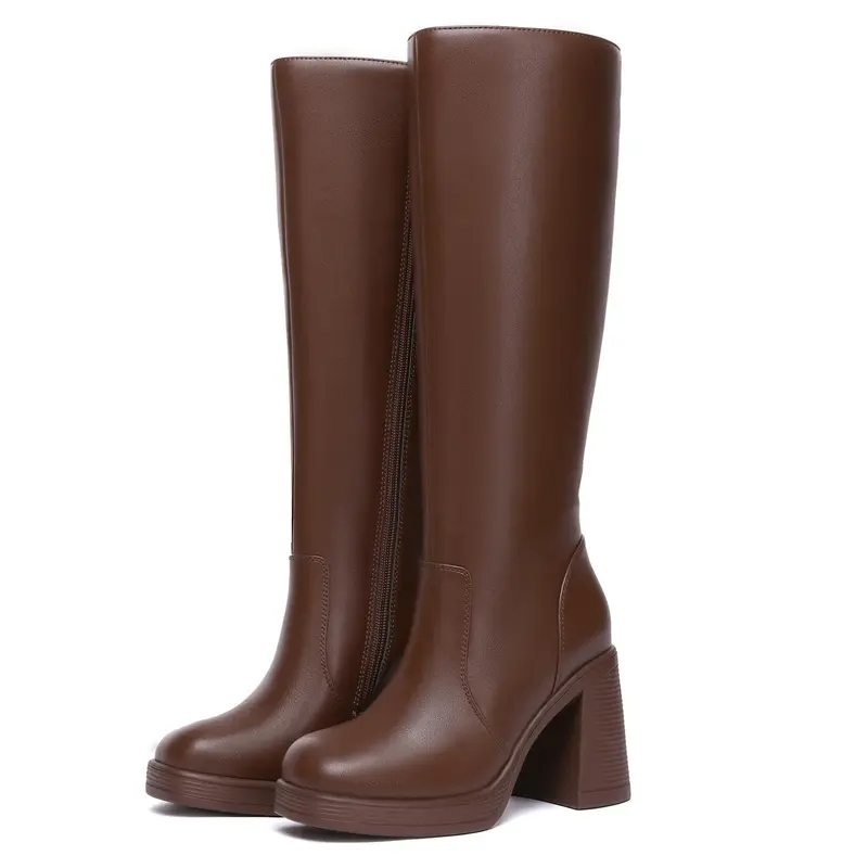 Women's BTC Leather Platform Boots