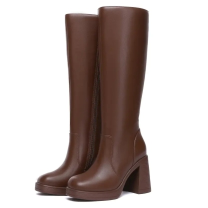 Women's BTC Leather Platform Boots