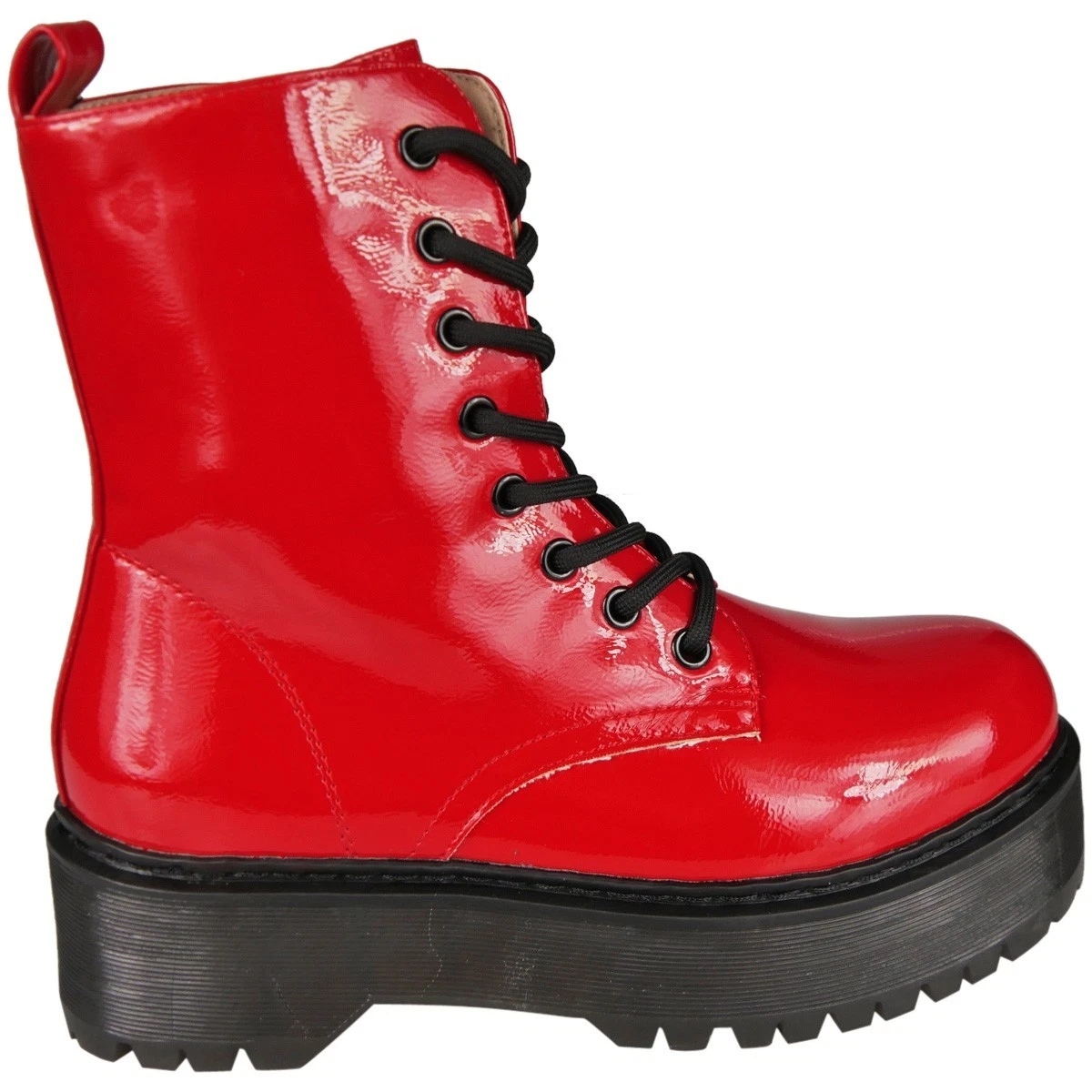 Ladies Punk Goth Zip Casual Boots