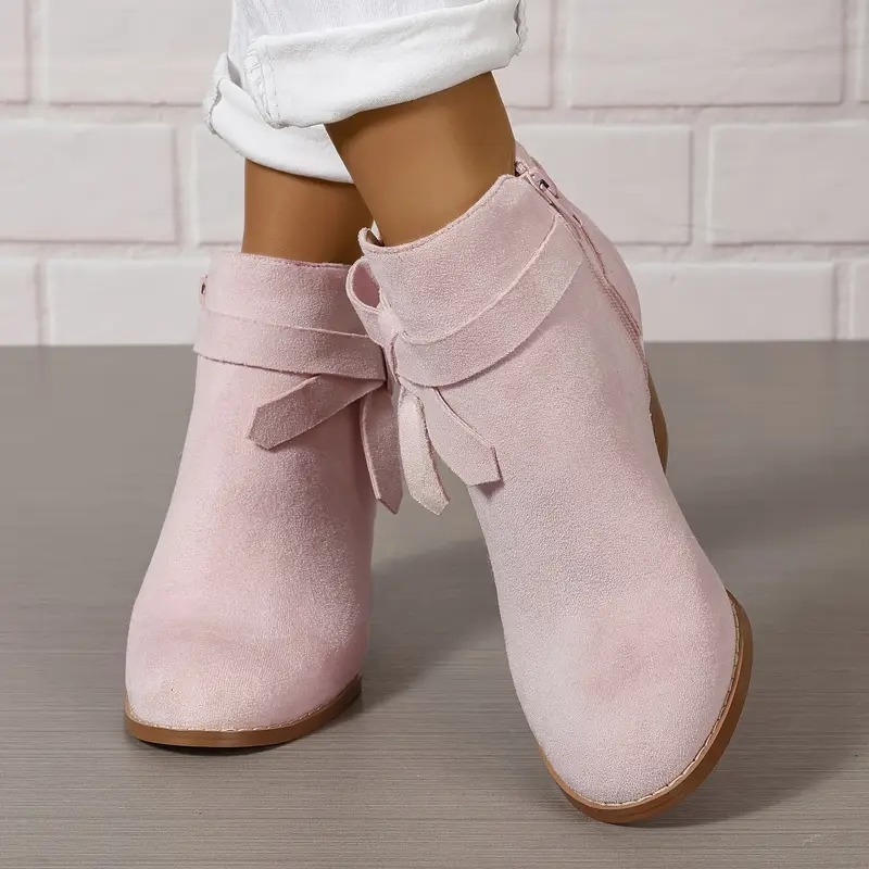Women's Zipper Closure Ankle Boots