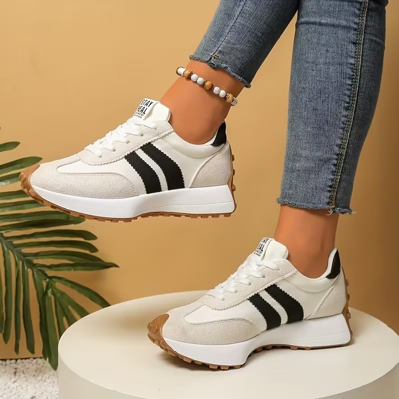 Women's Chunky Striped Athletic Shoes