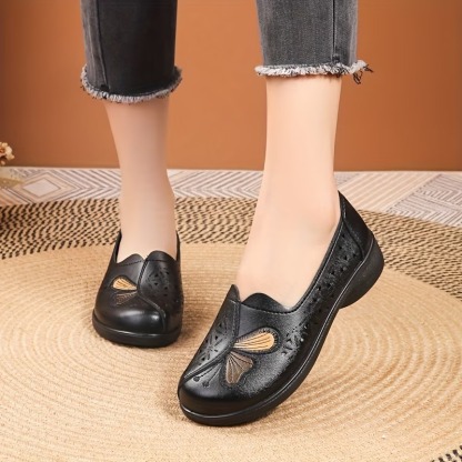 Women's Faux Leather Mom Shoes