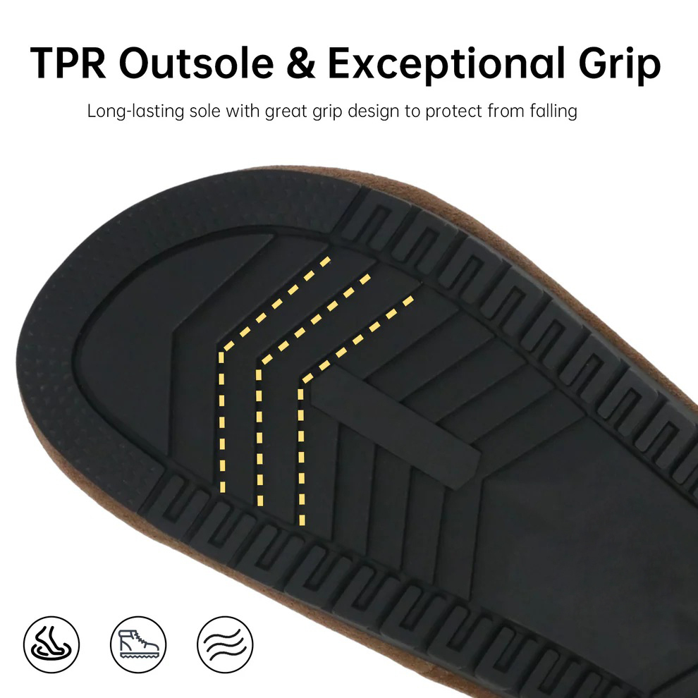 Genuine Suede Loafer Mules