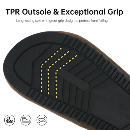 Genuine Suede Loafer Mules