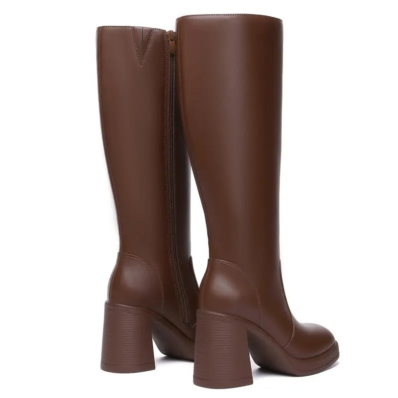 Women's BTC Leather Platform Boots