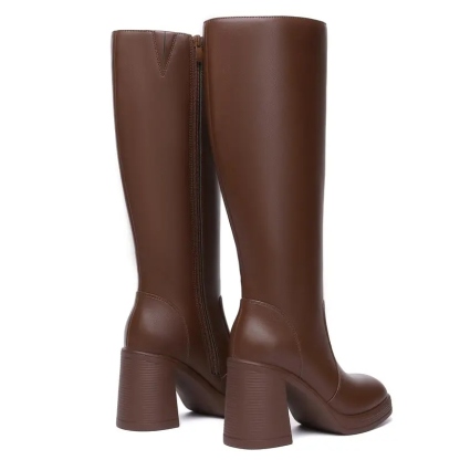 Women's BTC Leather Platform Boots