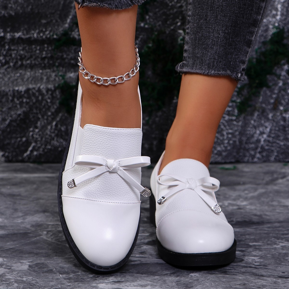 Women's Thick-soled High-heeled Loafer