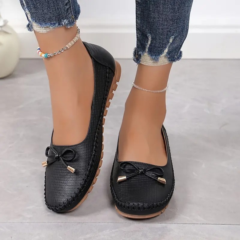 Women's Bow Flat Soft Sole Loafers