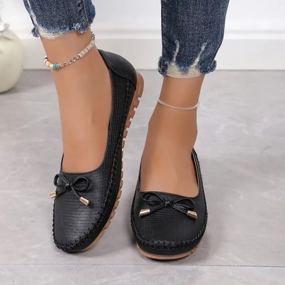 Women's Bow Flat Soft Sole Loafers