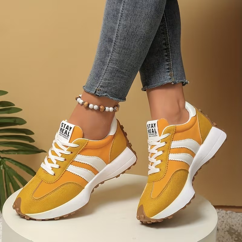 Women's Chunky Striped Athletic Shoes