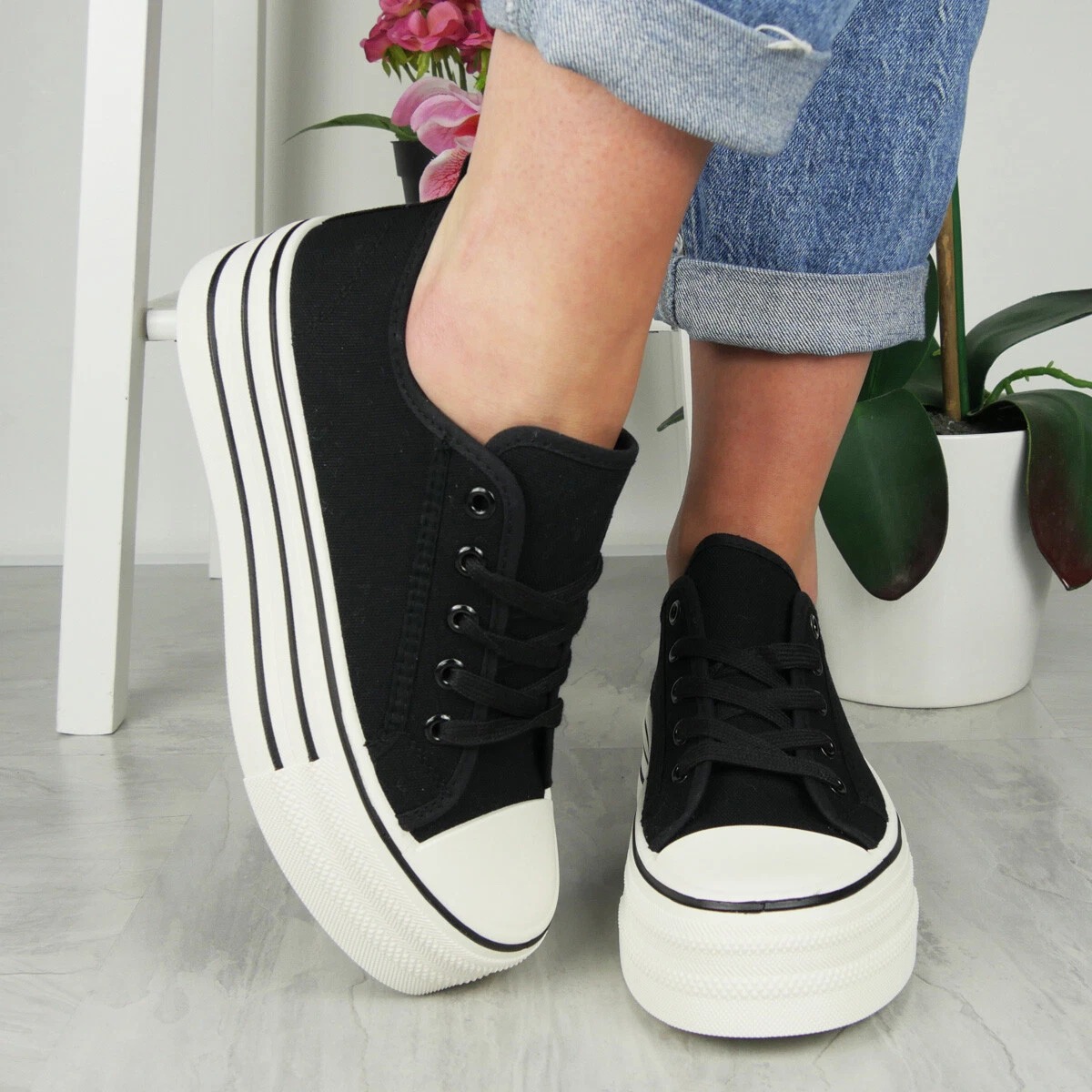 Women's Platform High Heel Gym Pumps