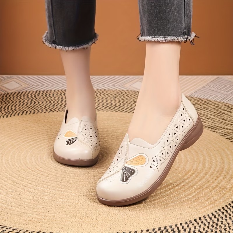 Women's Faux Leather Mom Shoes