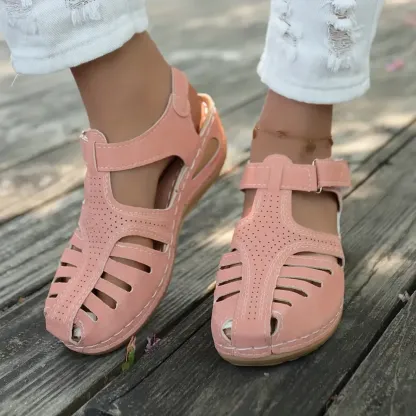 Arch Support Wide Toe Box Closed Toe Sandals