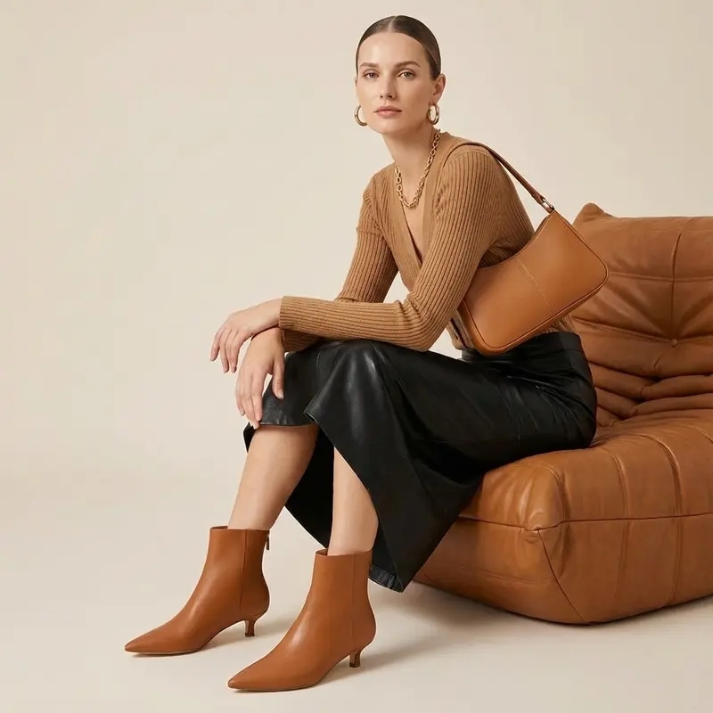 Women's Soft Vegan Dressy Ankle Boots