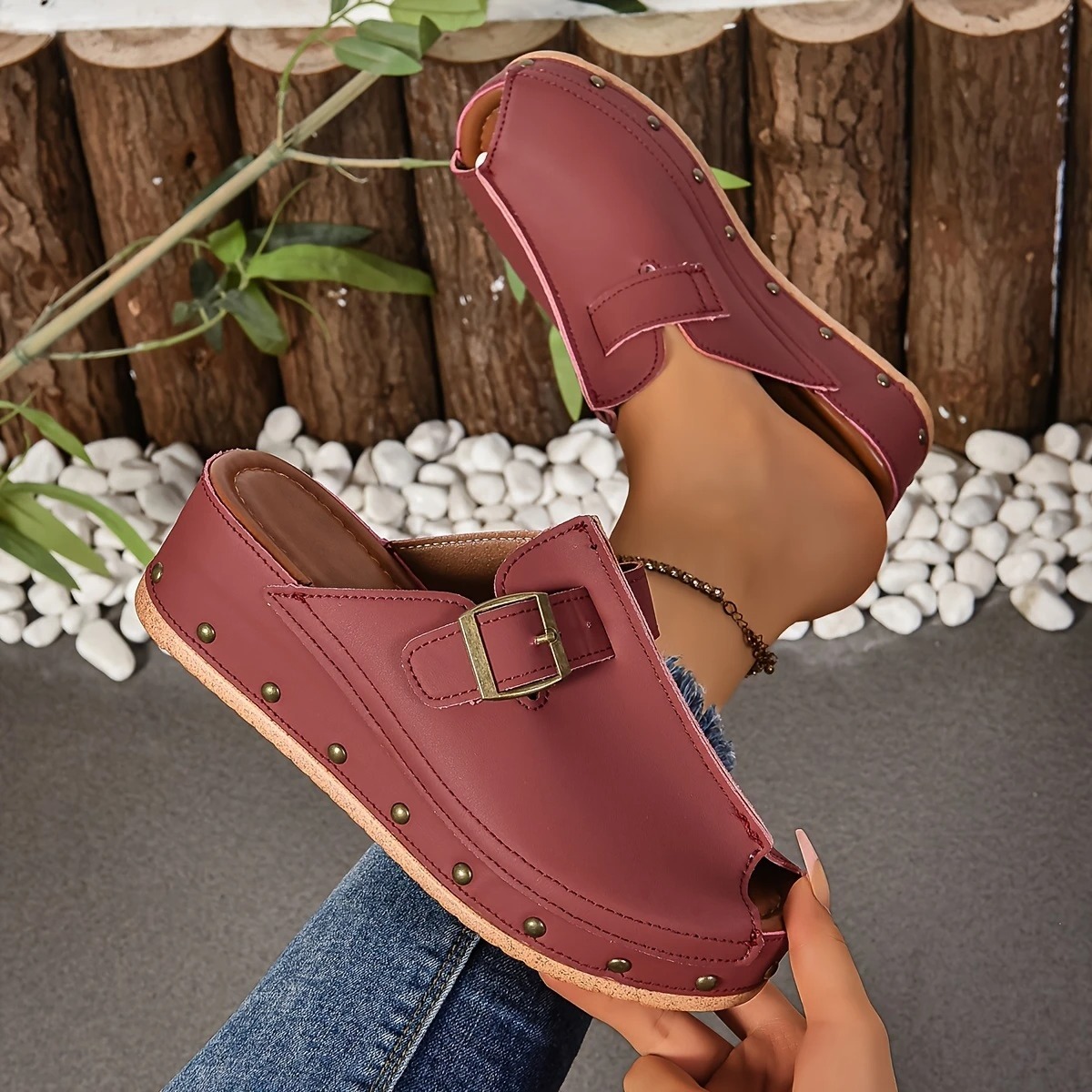 Women's Casual Slip-On Platform Sandals