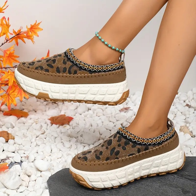 Women's Slip-On Moccasin Platform Shoes