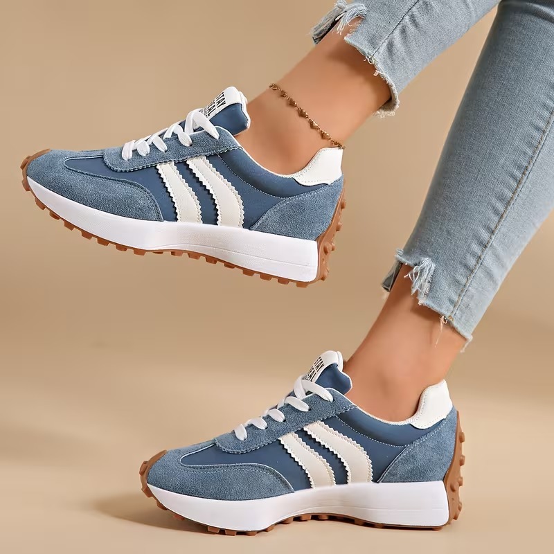Women's Chunky Striped Athletic Shoes