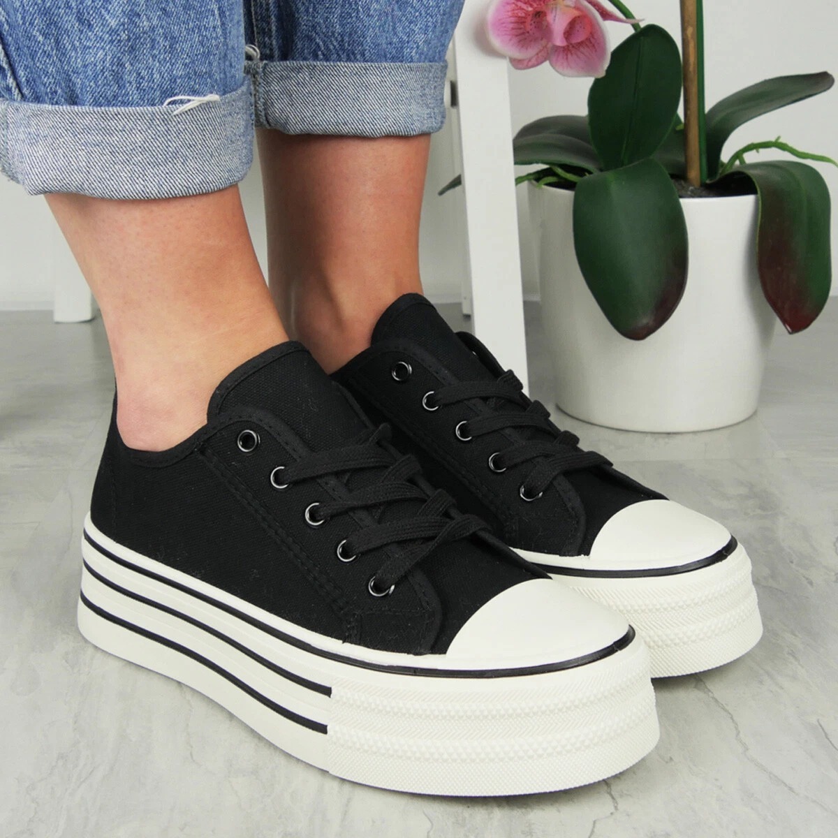 Women's Platform High Heel Gym Pumps