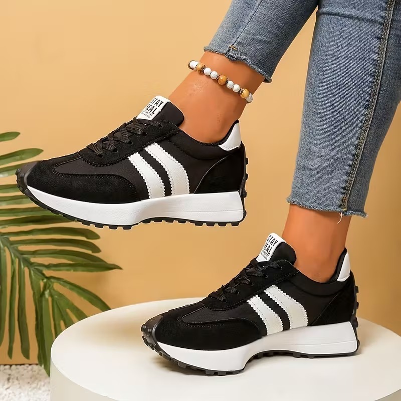Women's Chunky Striped Athletic Shoes