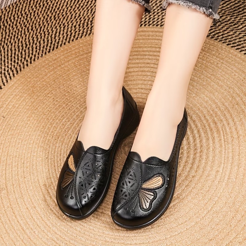 Women's Faux Leather Mom Shoes