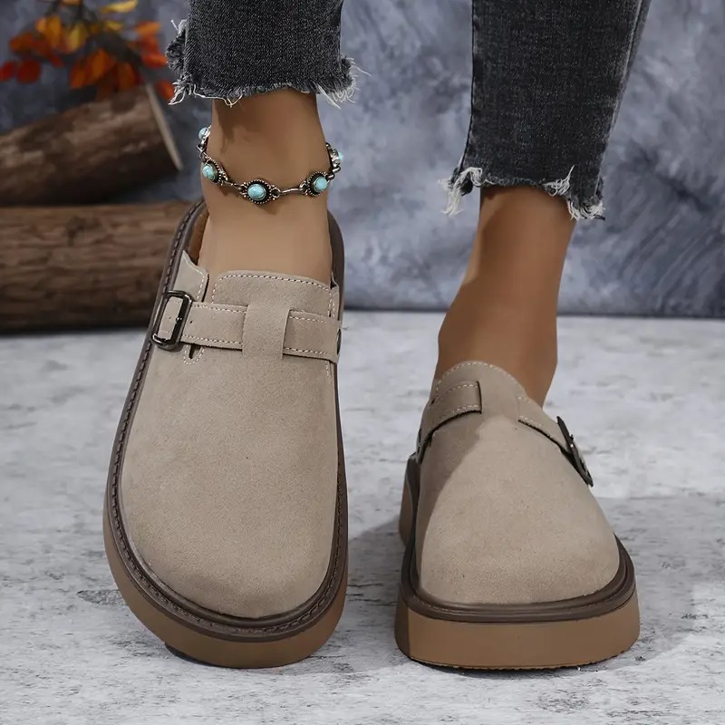 Retro Casual Buckle Loafers