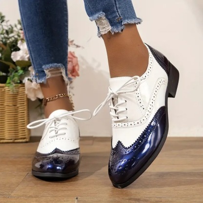 Women's Carved England Shoes