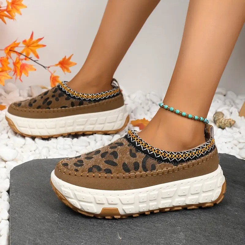 Women's Slip-On Moccasin Platform Shoes