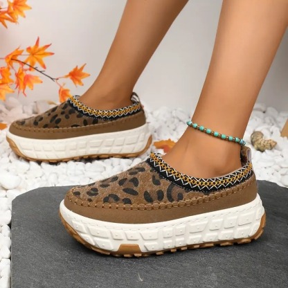 Women's Slip-On Moccasin Platform Shoes