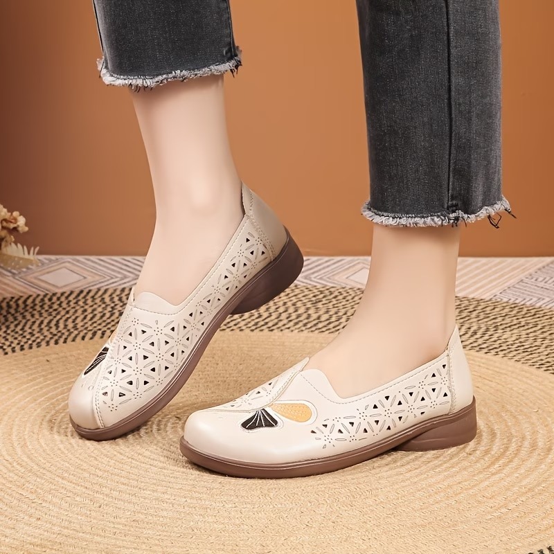 Women's Faux Leather Mom Shoes