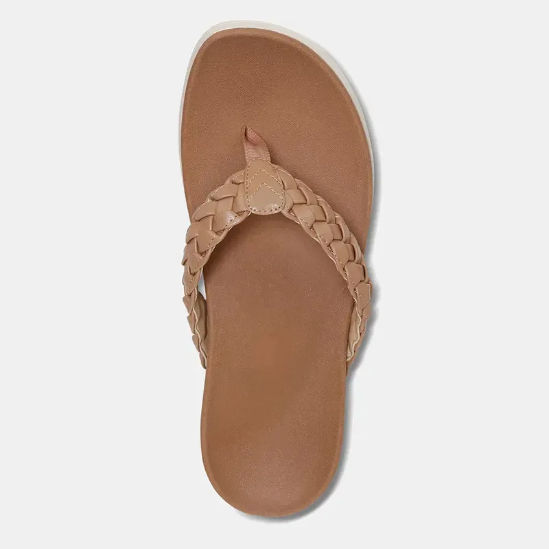 Women's Braided Platform Flip-Flops