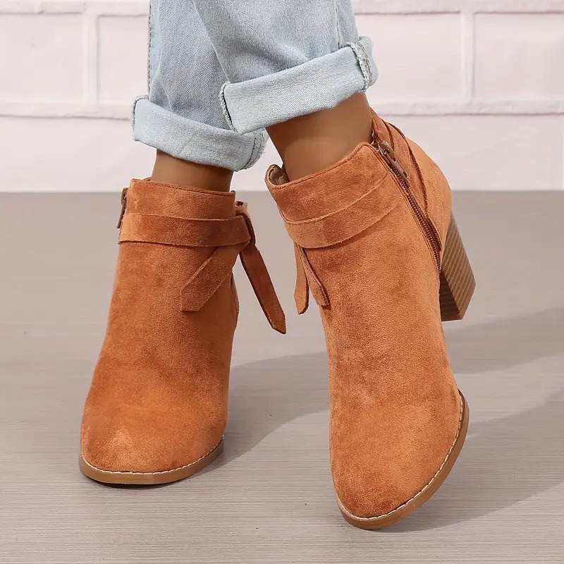 Women's Zipper Closure Ankle Boots