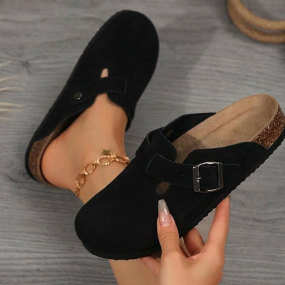 Women's Comfy Suede Leather Slippers