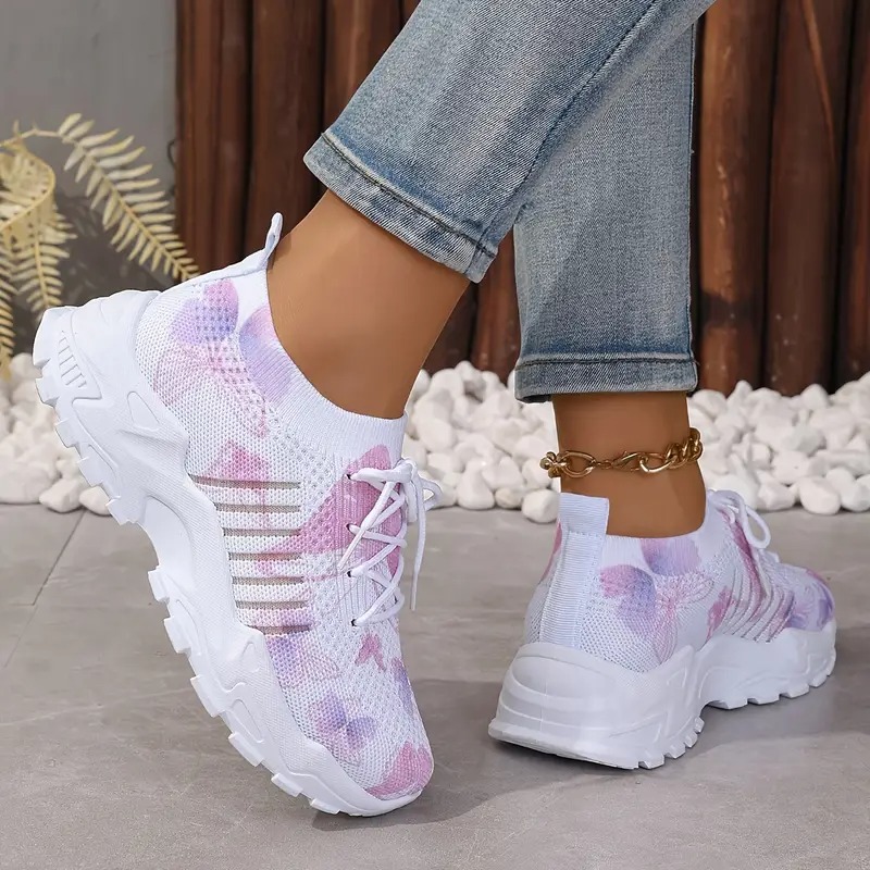 Women's Butterfly Pattern Sneakers