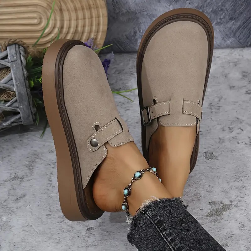Retro Casual Buckle Loafers