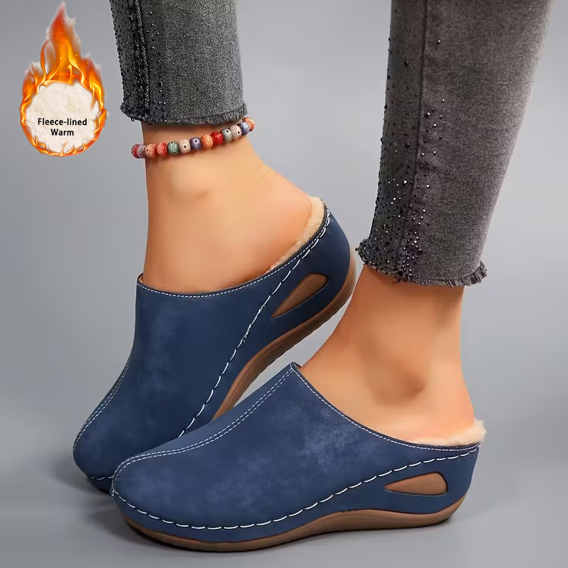 Women's Cozy Fleece Lined Slip-On Loafers