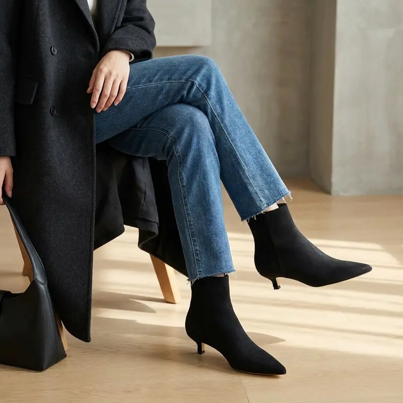 Women's Soft Vegan Dressy Ankle Boots