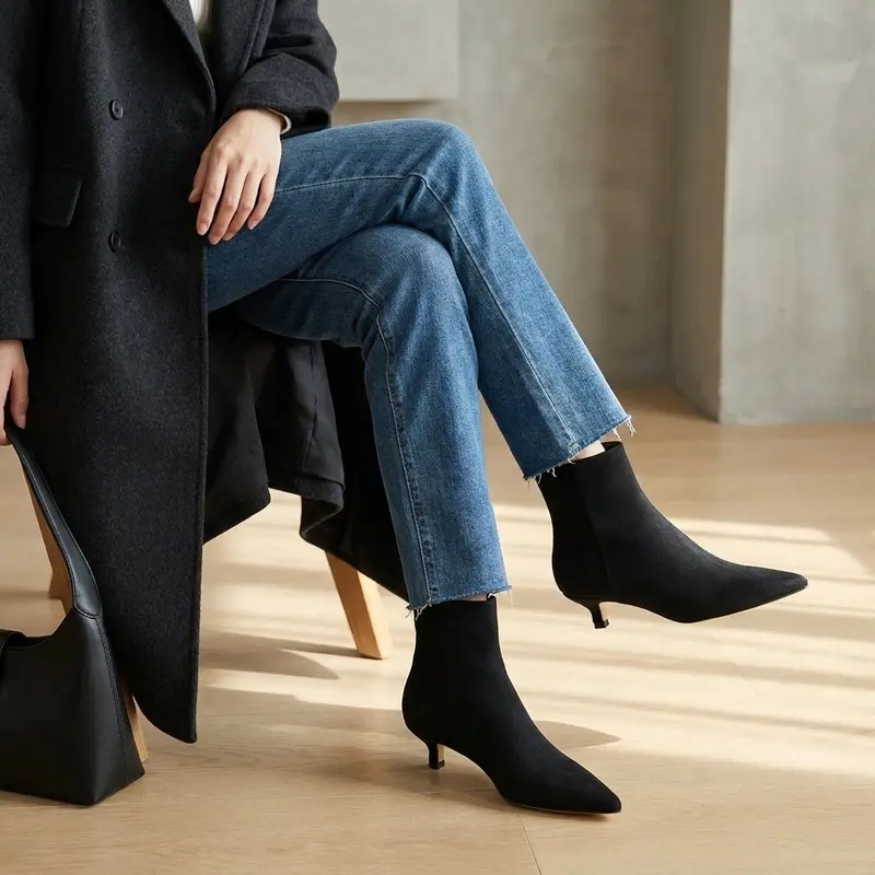 Women's Soft Vegan Dressy Ankle Boots