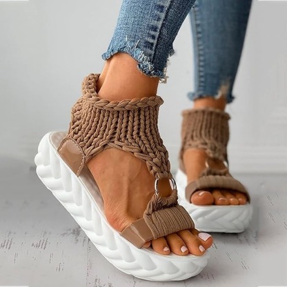 Women's Knitted Platform Sandals