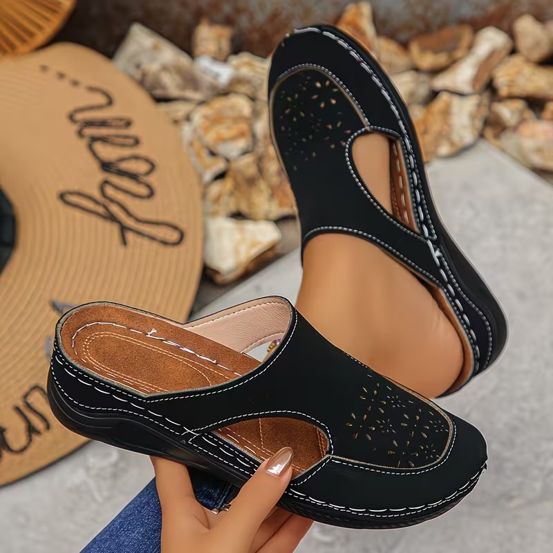 Women's Handmade Openwork Mules