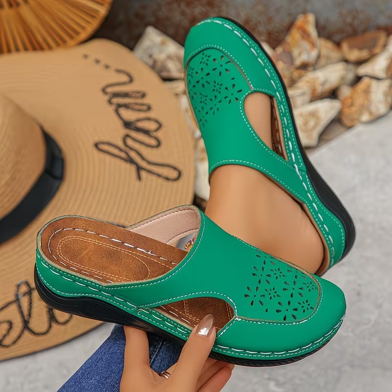 Women's Handmade Openwork Mules