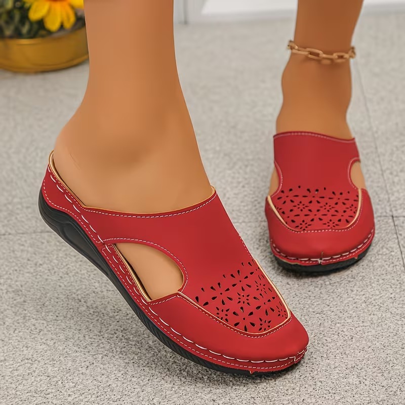 Women's Handmade Openwork Mules