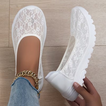Women's Thin Lace Mom Shoes