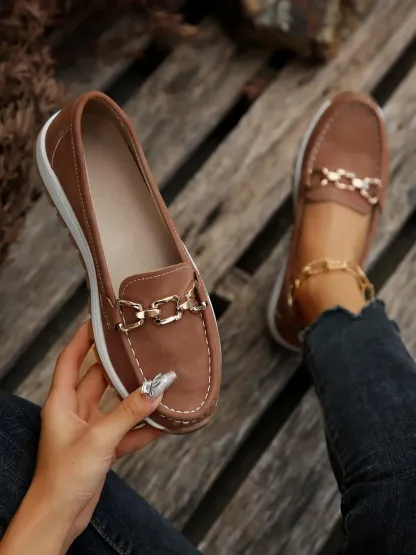 Women's Casual Chain Loafers