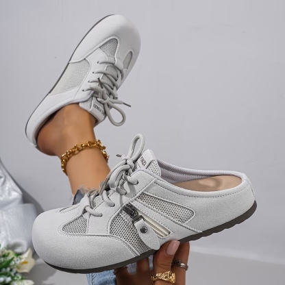 Women's Mesh Zipper Sneakers