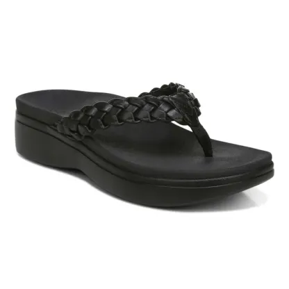 Women's Braided Platform Flip-Flops