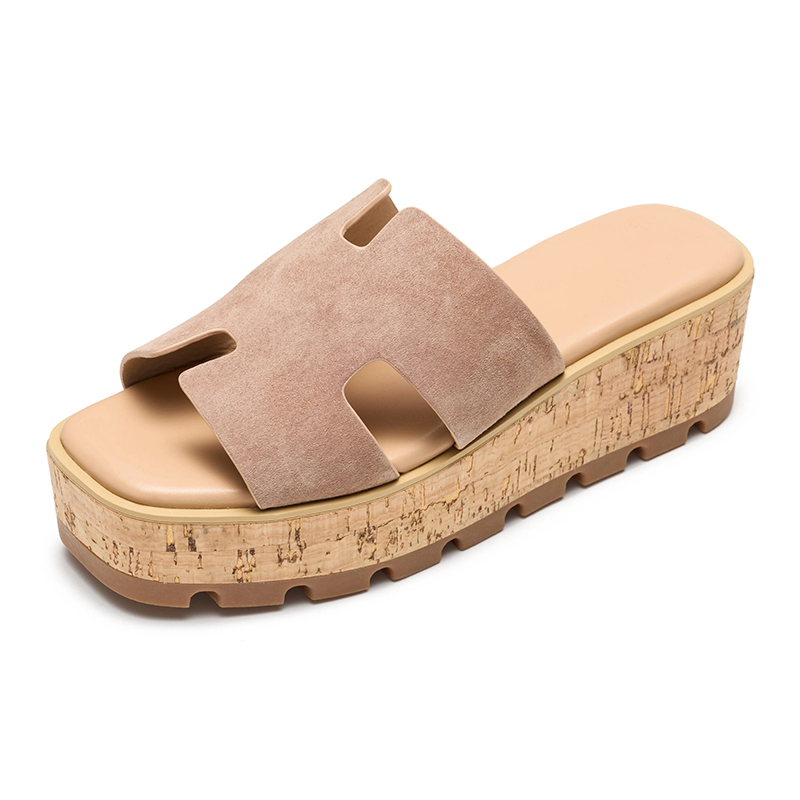 Women's Genuine Leather Wedge Sandals