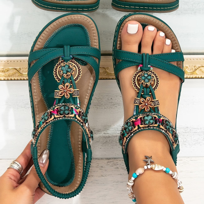 Women's Bohemian Floral Sandals
