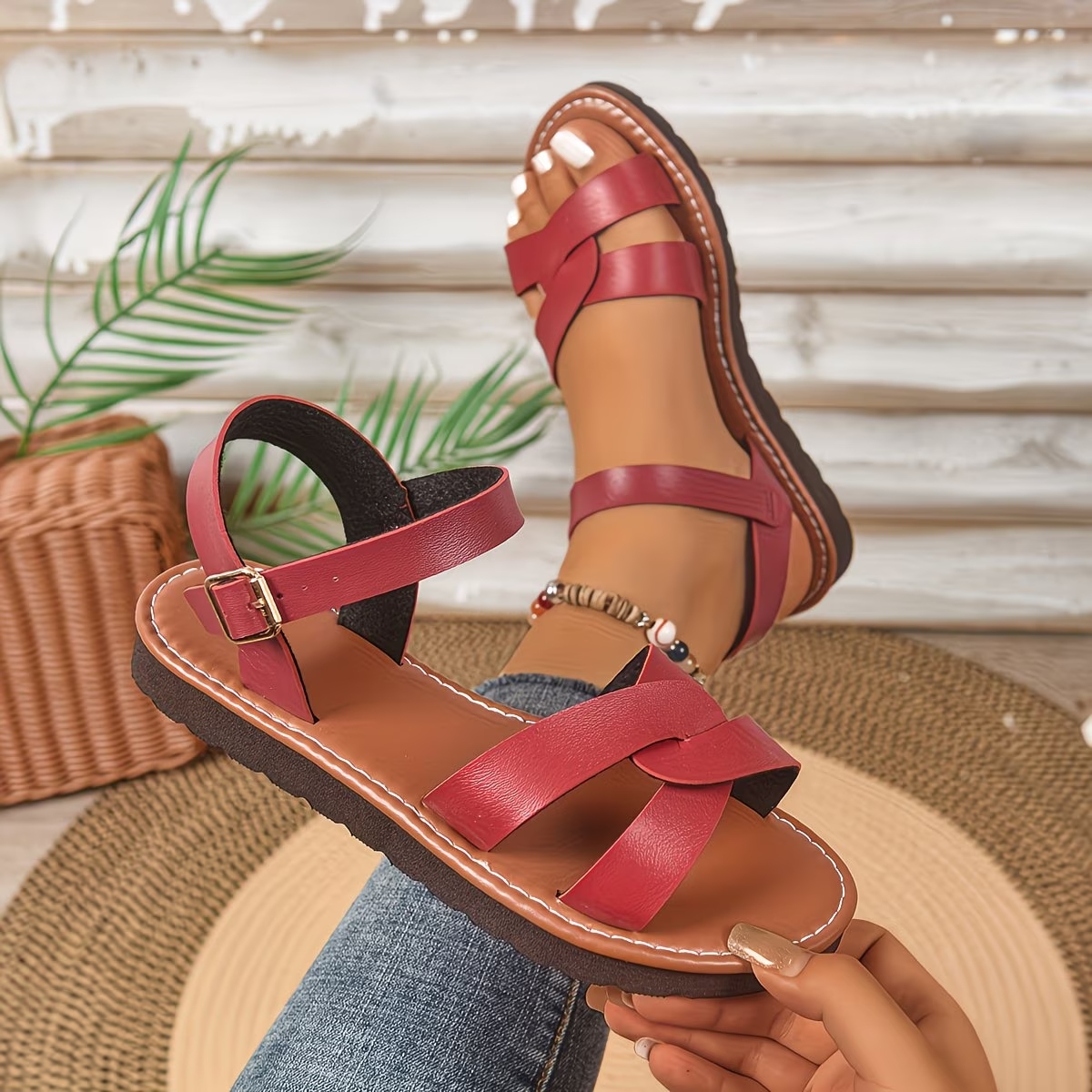 Women's Comfy Buckle Sandals