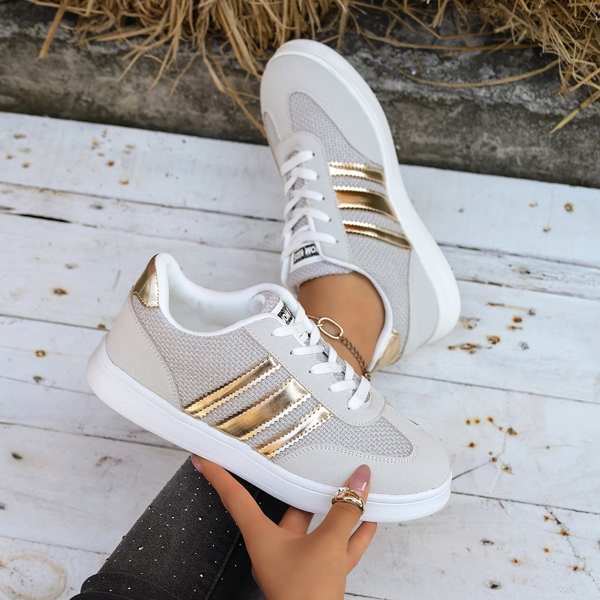 Women's 3-Stripe Casual Athletic Sneakers